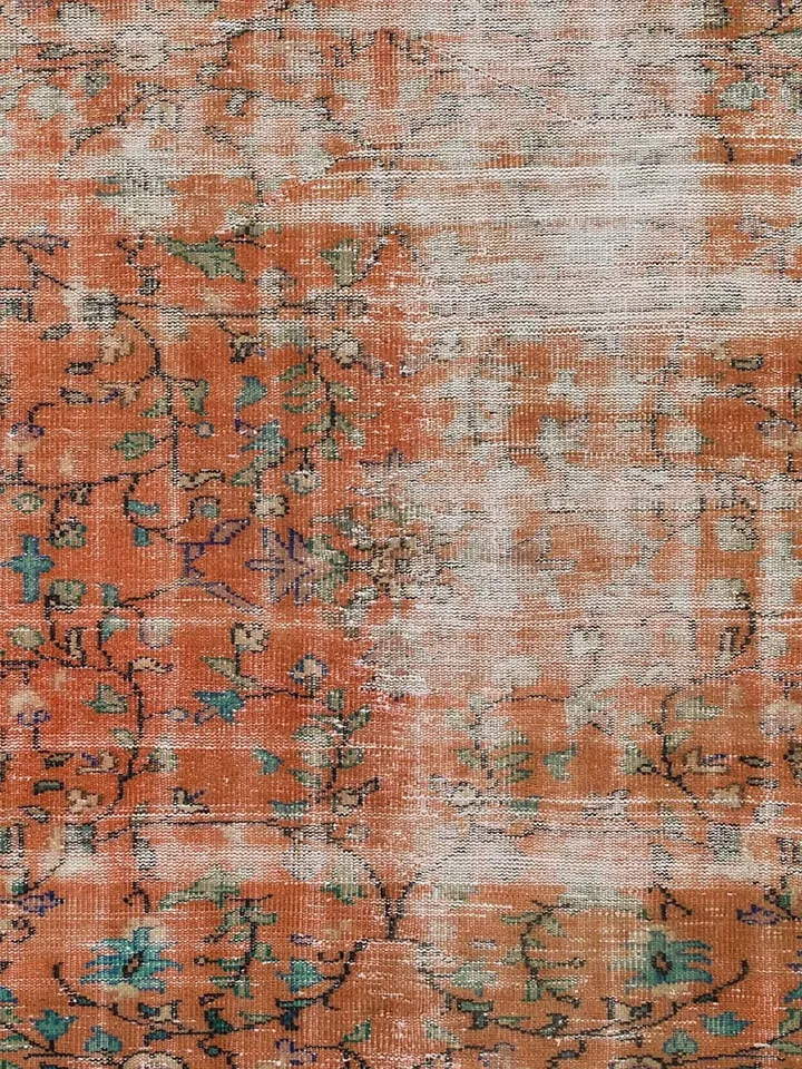 Turkish Treasures Rug - 131x226 cm Antique Beauty in Historic Orange & Old World Charm, Perfect Addition to Your Home Decor!