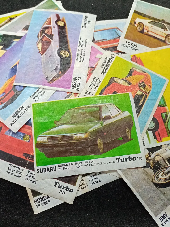 Vintage collection of chewing gum wrappers from Turbo bubble gum of the Soviet era of the 1980s 20 pcs +