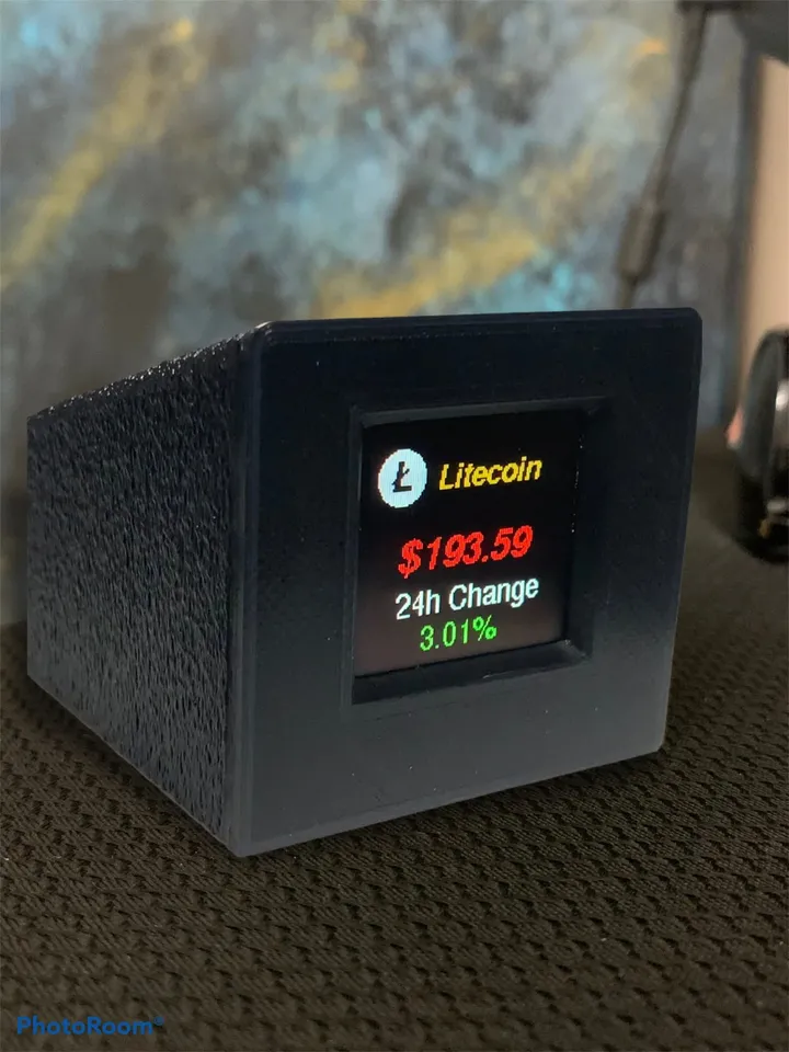 Color Crypto Coin Price Ticker Display WiFi