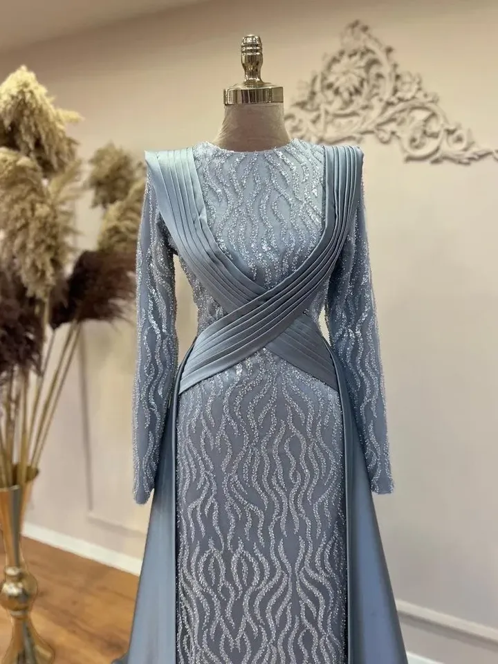 AHUNARE HIJAB - Wedding Dress, Muslim Evening Gown, Nikah, Islamic Wedding, Engagement, Bridesmaid