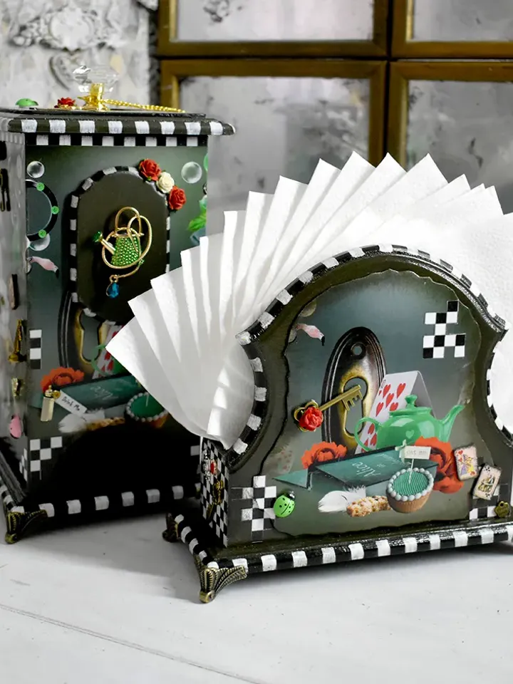 Handmade Napkin Holder for Square Napkins ALICE napkin Stand