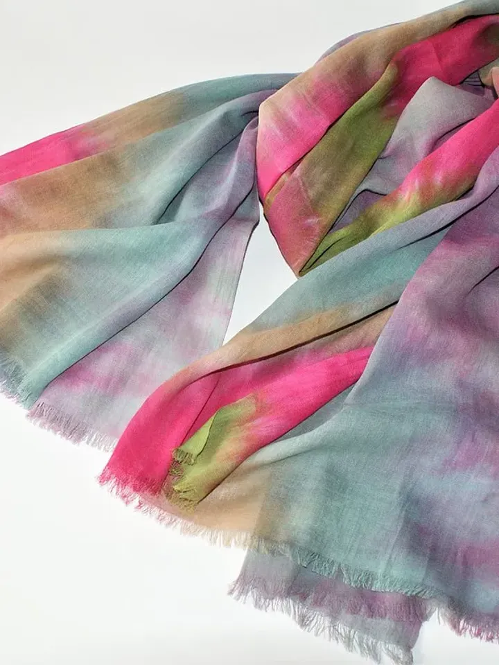 Cotton scarf Colorful scarf Cotton shawl Designer woman scarf gift Tie dye scarf