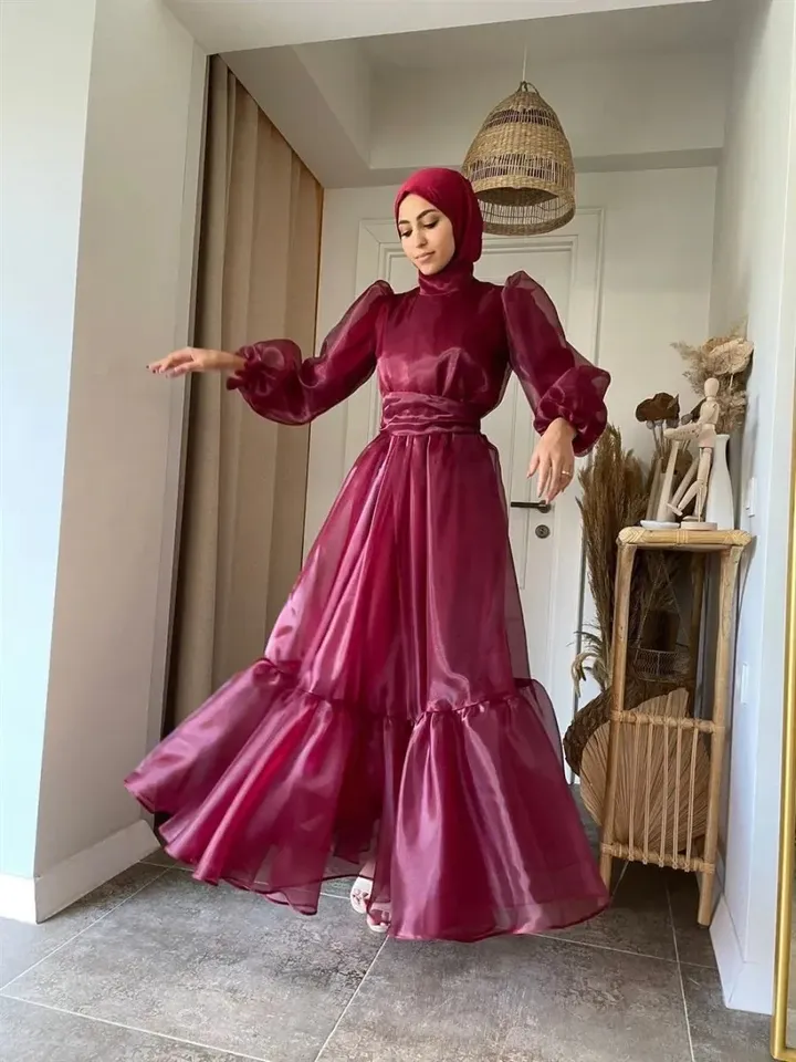 AHUNARE HIJAB - Wedding Dress, Muslim Evening Gown, Nikah, Islamic Wedding, Engagement, Bridesmaid