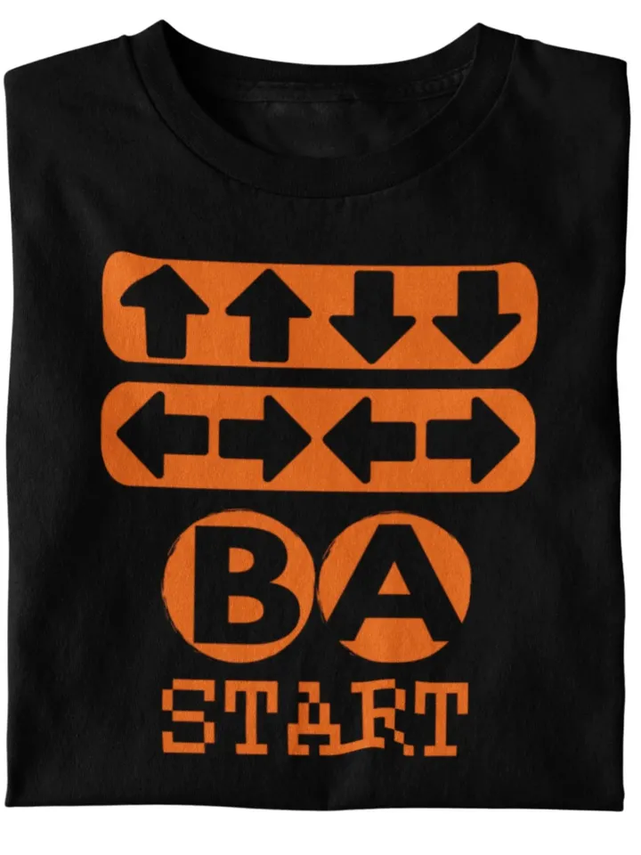 God Mode Konami Code T-Shirt | Unisex Video Game Tee, Quest and Gaming Top, LARP, Dungeon, Online Games, Role Playing T
