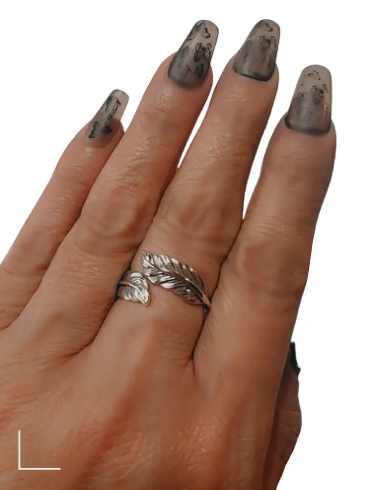 Sterling Silver Feather Ring · Feather thumb ring ·Bypass Indian Antiqued Patina Statement Ring · Thumb Ring Pinky Ring Unisex Size 6 to 10