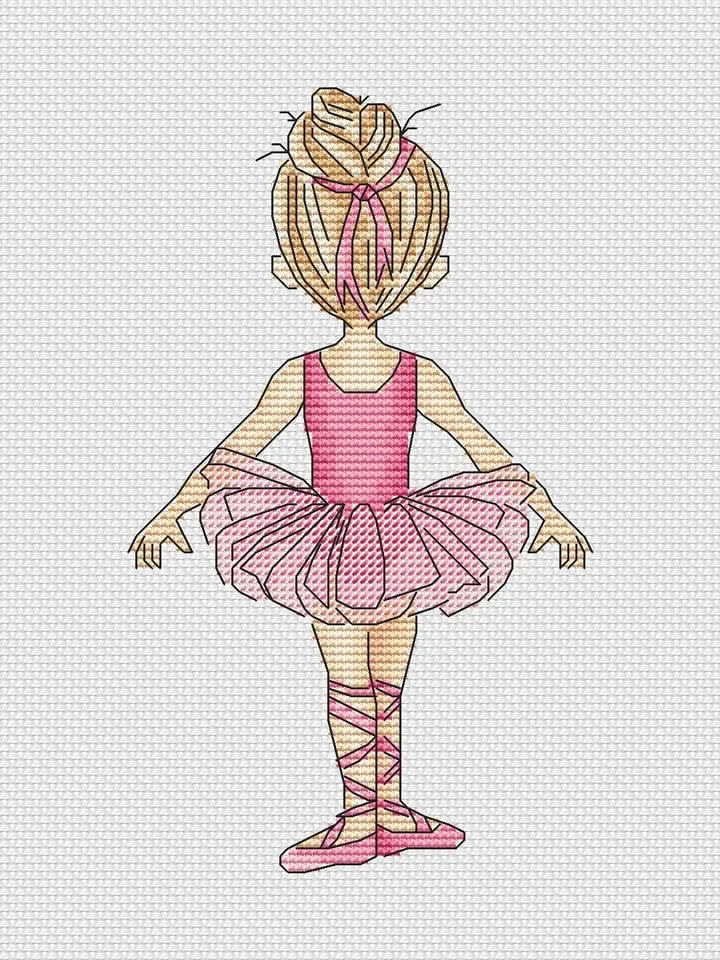 Ballet dancer Cross Stitch Pattern, Ballerina Cross Stitch design, Ballet cross stitch picture, Dancer Cross Stitch