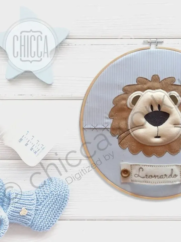 ITH Baby Shower Leone - Ricamo a macchina con tutorial