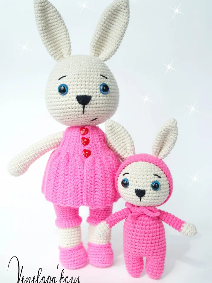 PDF Pattern Amigurumi Bunny Family