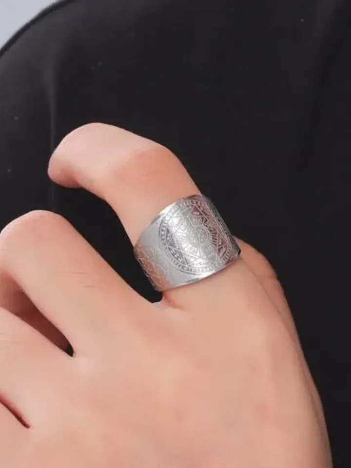 Archangel Ring, Silver Archangel Ring, Universe Ring, Silver Universe Ring, Secret of Universe Ring, Spirit Ring, Spiritual Adjustable Ring