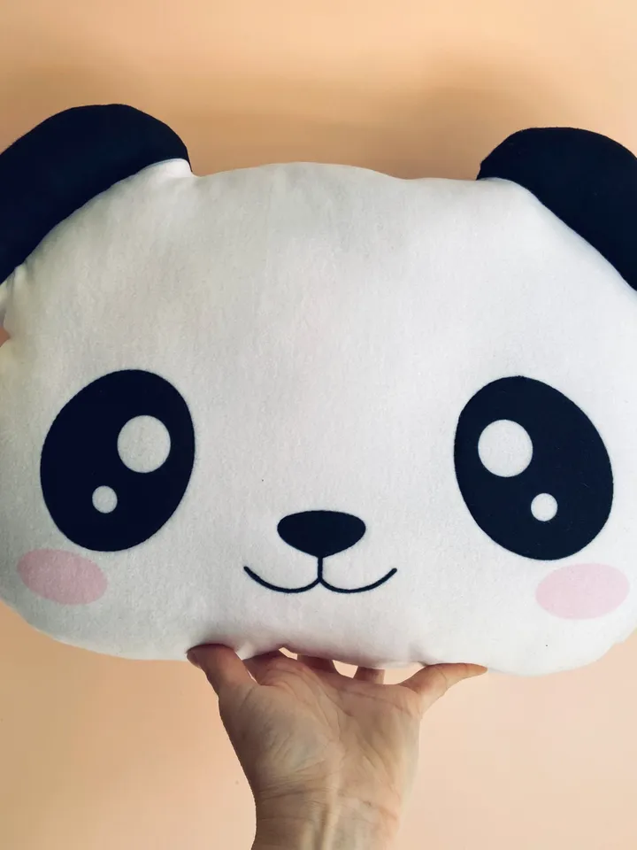 Panda Pillow / Panda bear / Panda Kawaii / stuffed panda / cute panda /  Animal pillow / Panda decor / Panda