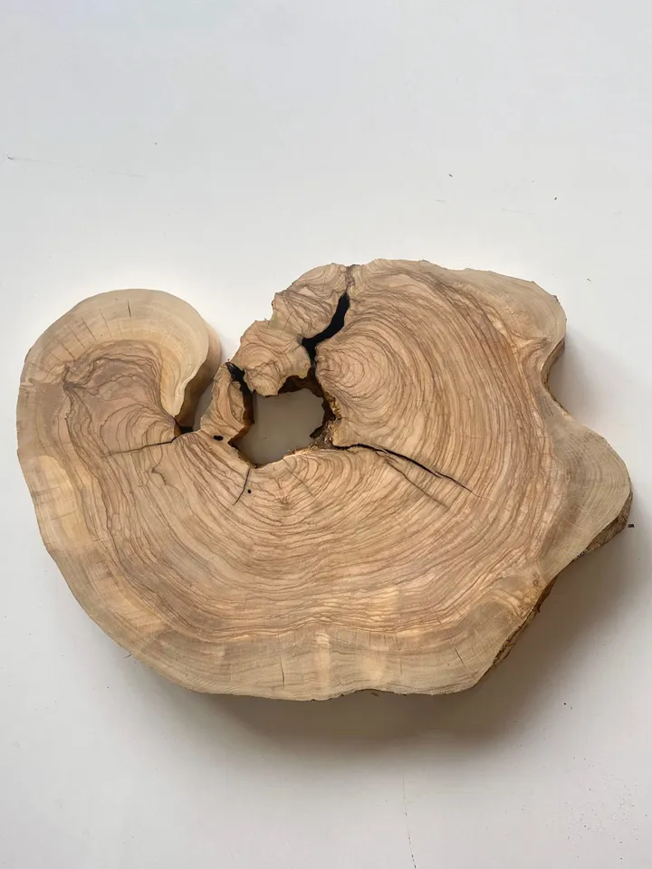 Live Edge Olive Wood Slab, 16x10x1.6 Tree Slice, Epoxy Resin Wood, DIY Wood Art, Wood Burl