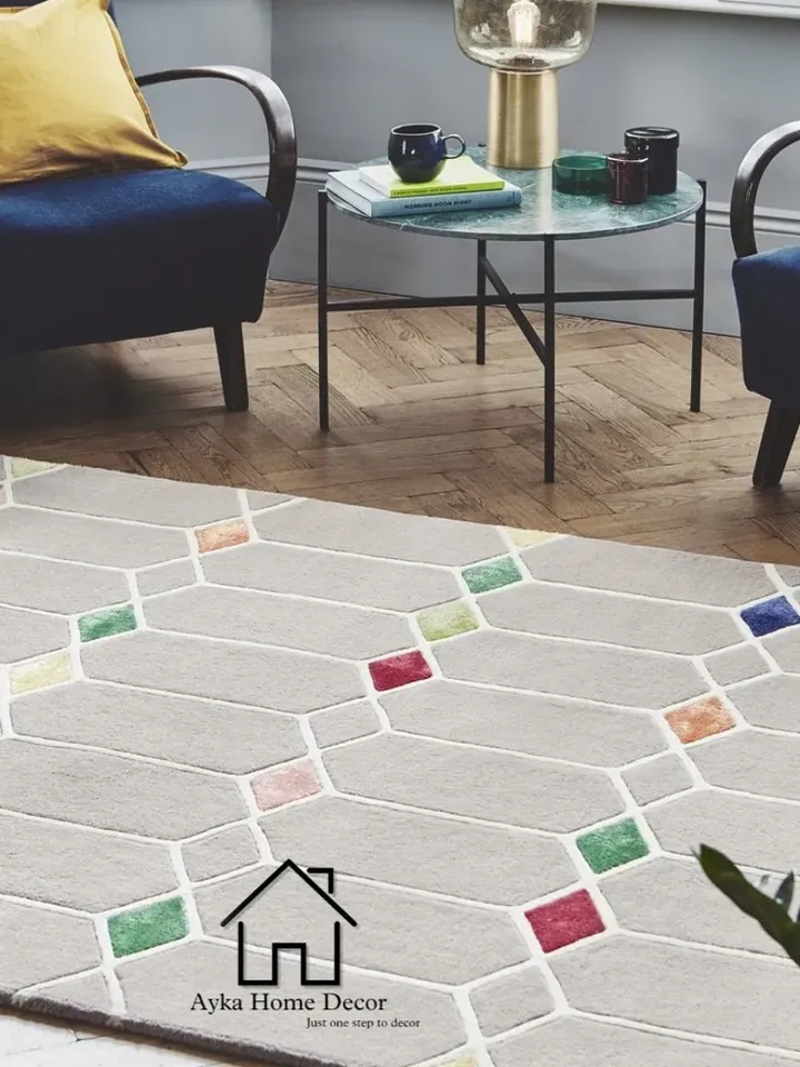 New Bonnie Hand Tufted 100% Pure Woolen Area Rug For Hall Kitchen Living Room Bed Room Bath Room Dining Room Kids Room Carpet / Christmas