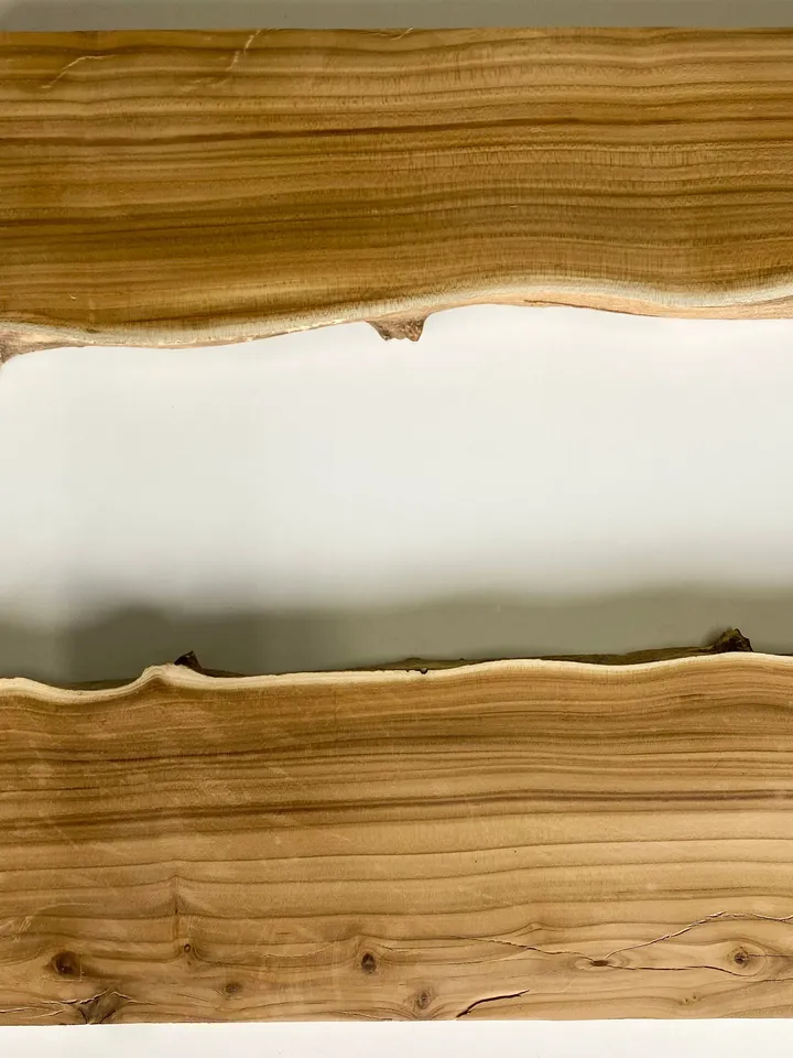 Silverberry Wood Blank Slab, 32"x14"x1.6" Live Edge Wood Slab, Epoxy Resin Wood, Raw Edge Wood