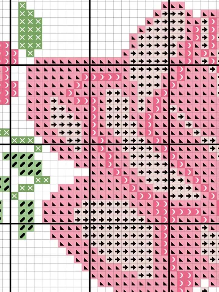 Flower Wreath cross stitch pattern. Traditional Cross Stitch Pattern. Modern cross stitch.