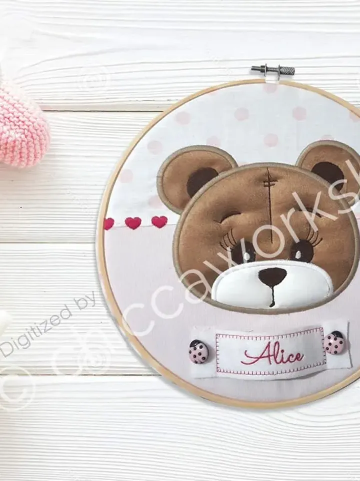 ITH Baby Shower Orsetta - Ricamo a macchina con tutorial