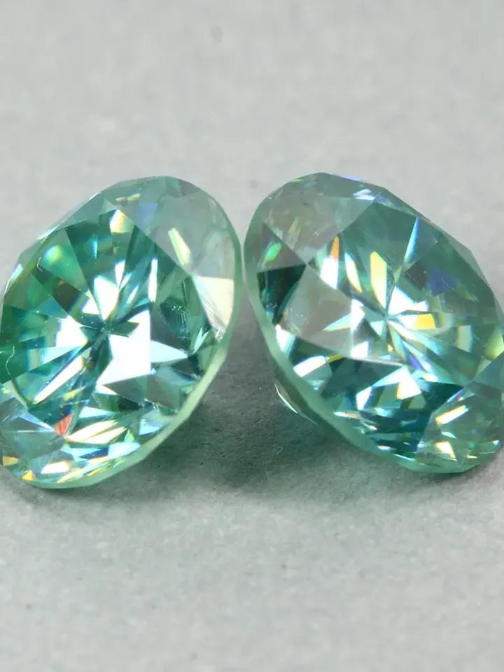 3.48 CT Exceptional Brilliant Round Cut AAA Ice Blue Moissanite For Jewelry