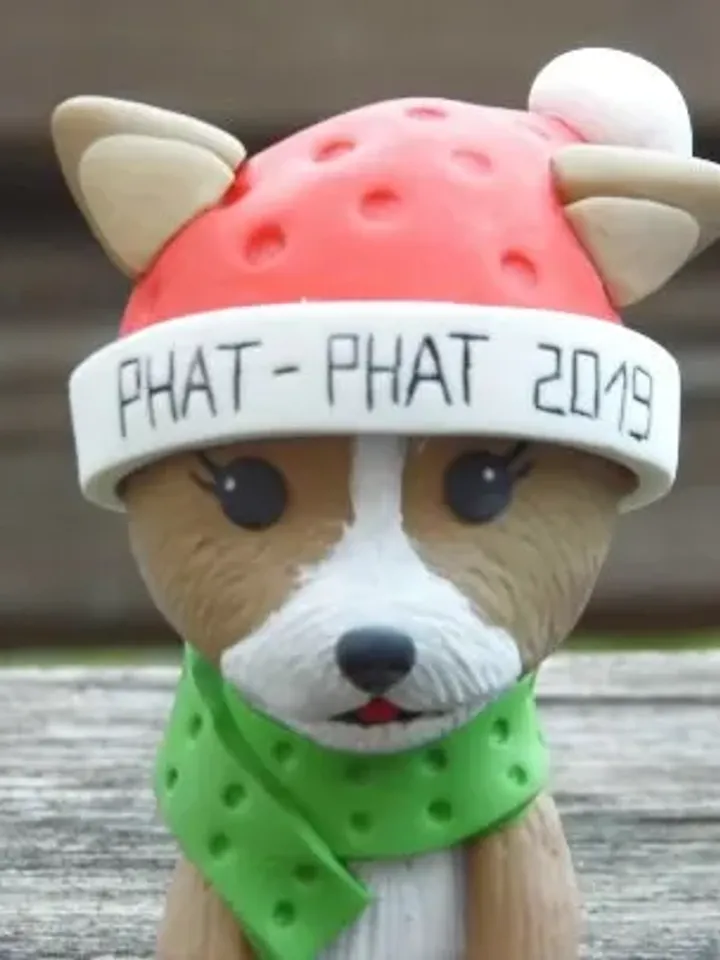 Puppy’s First Christmas Ornament, Personalized Christmas ornament, Dog figurine ornament, Handmade ornament, Christmas 2021, Christmas gift