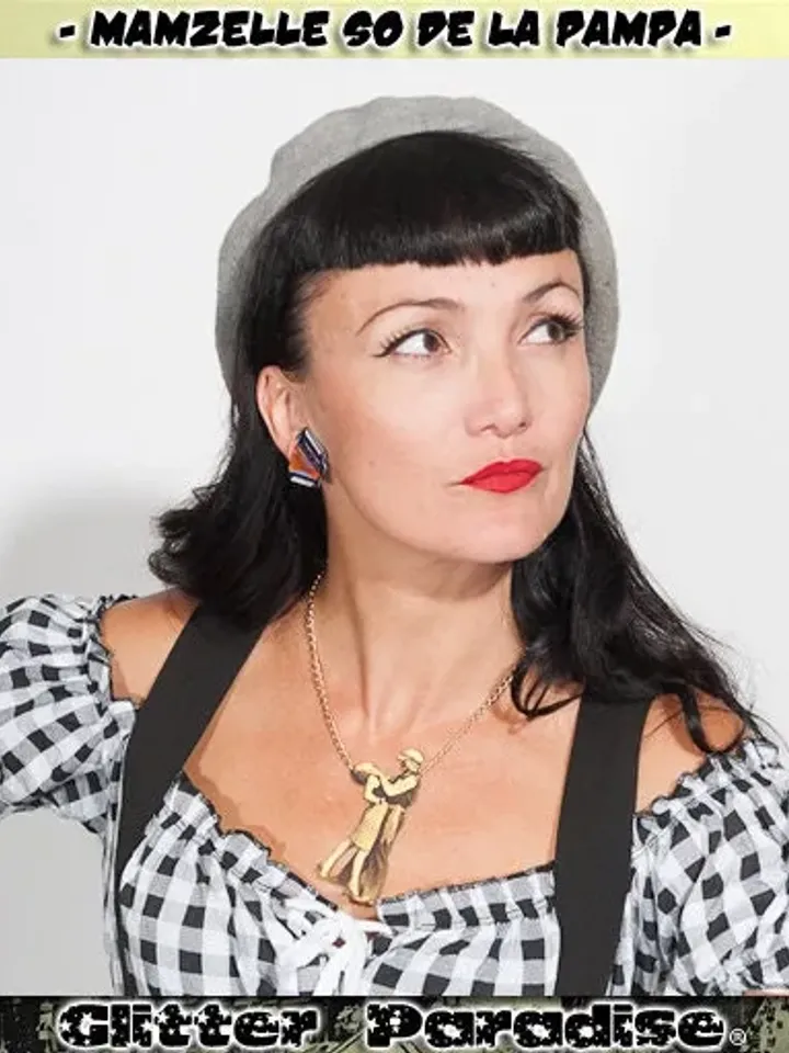 Accordéons - Earrings - Accordions - France - Music - Accordionist - Yvette Horner - Accordion Instrument - Bal Musette - Glitter Paradise®