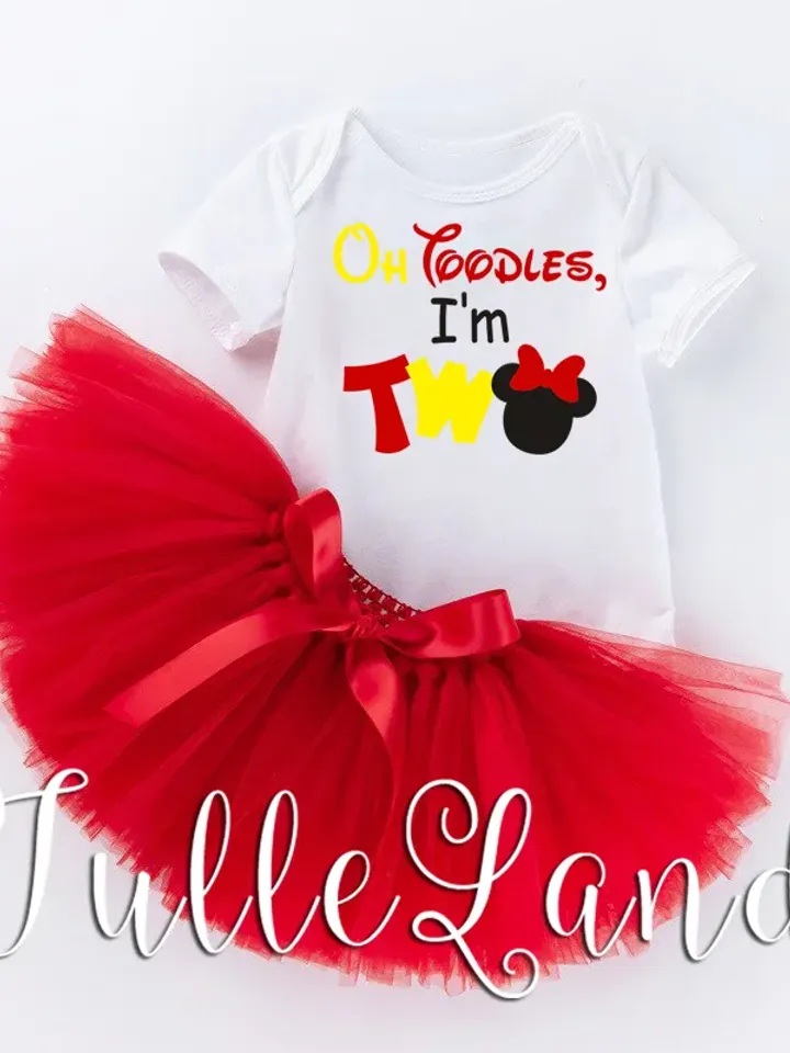 Oh Toodles I'm Two Minnie Birthday oh TWOdles 2nd  Birthday One digital design Cricut svg dxf eps png ipg pdf cut file