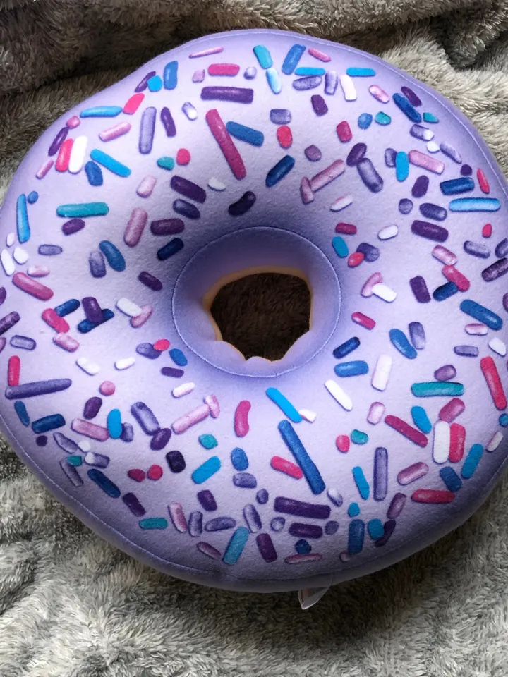 Donut Pillow / Donut light purple / Donut gift / kids room / Food Pillow / Donuts decor / birthday decoration