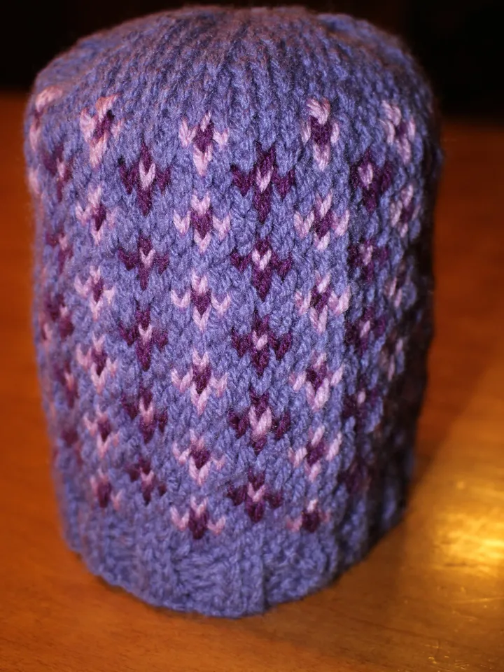 Purple and Pink Baby Hat for New Babies, Newborn Crib Hat, Expectant Parents, Baby Shower Gift Idea, Crochet Lace, Little Girls and Moms Hat