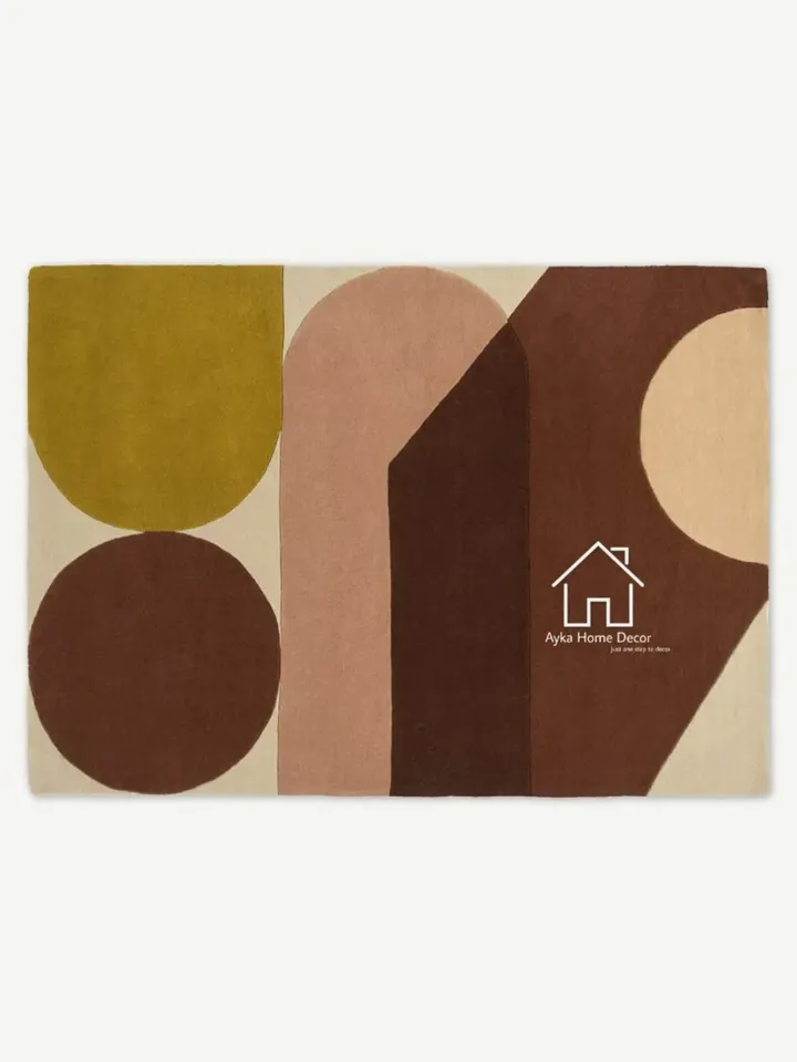 Designer Hand Tufted Wool Area Rug Modern Area Rug Handmade Area Rug Hand Tuft Rugs Morden Rugs Living Room Rugs Bed Vintage Rug /Christmas