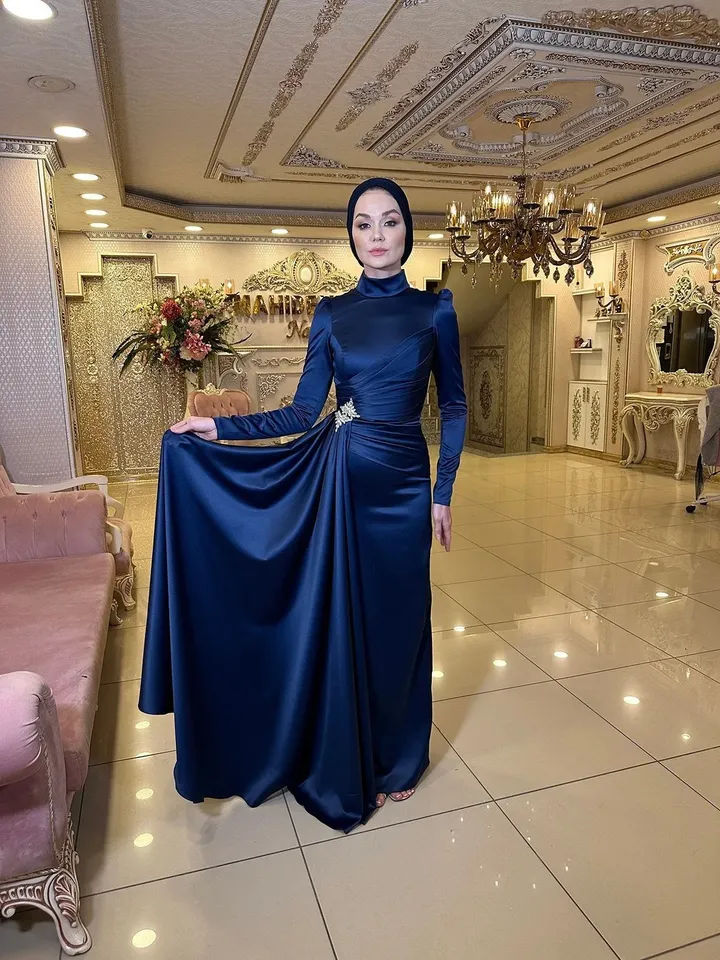 AHUNARE HIJAB - Wedding Dress, Muslim Evening Gown, Nikah, Islamic Wedding, Engagement, Bridesmaid