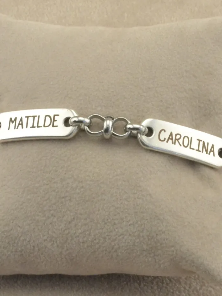 Personalized Multiple Name Bracelet for Women, Grandma Christmas Gift with Kid's Name, Custom Engraved Monogram Christmas Bracelet for Women