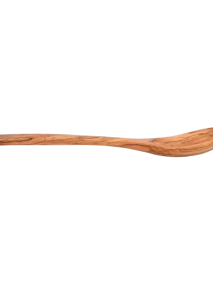 Olive Wood Ladle (Mestolo) - Handmade in Albania - Size ≈ 35 cm / 13.78" - Wooden Ladle / Dipper Spoon - Wedding Gift / Birthday Gift