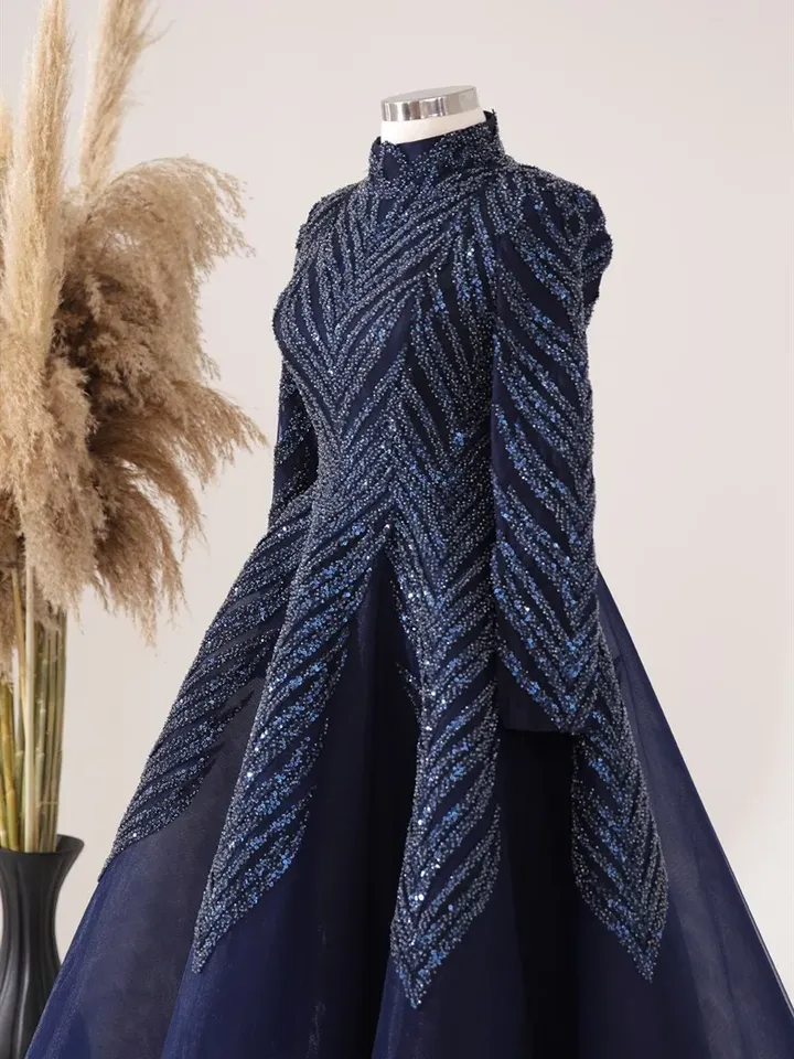 AHUNARE HIJAB - Wedding Dress, Muslim Evening Gown, Nikah, Islamic Wedding, Engagement, Bridesmaid