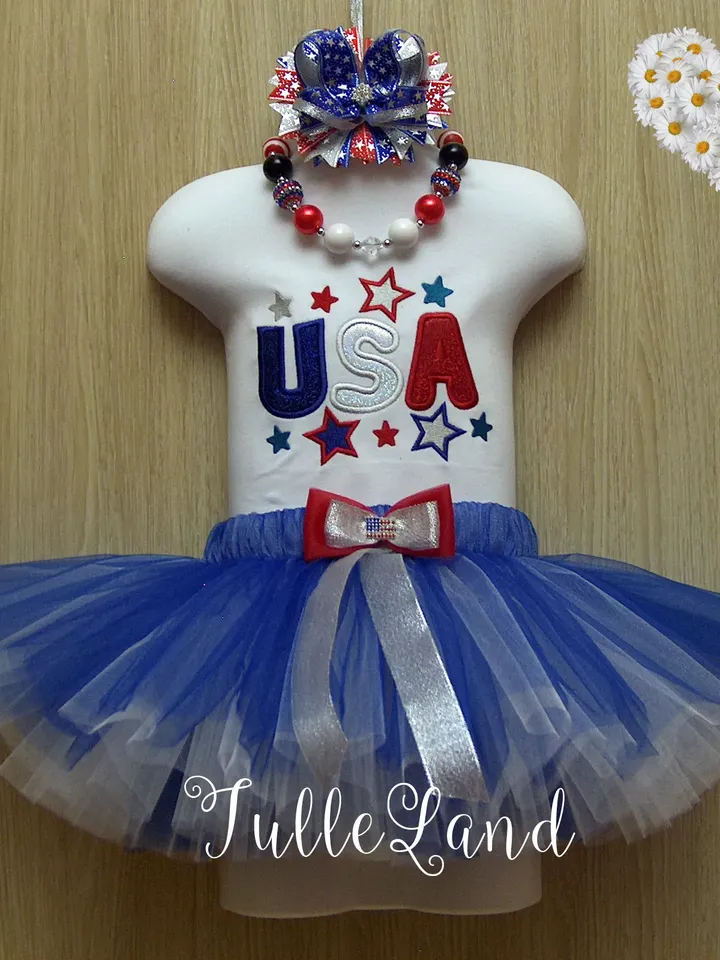 4th of July USA applique Machine embroidery design