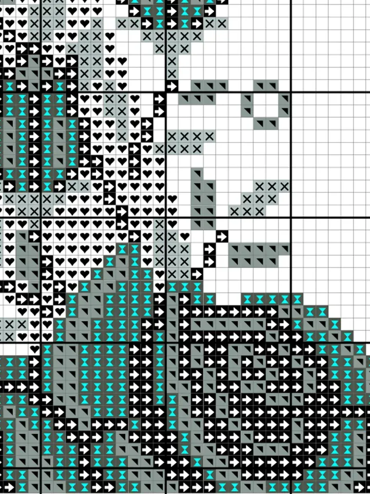 Monogram cross stitch pattern DIY Letter A cross stitch Roses cross stitch Gothic