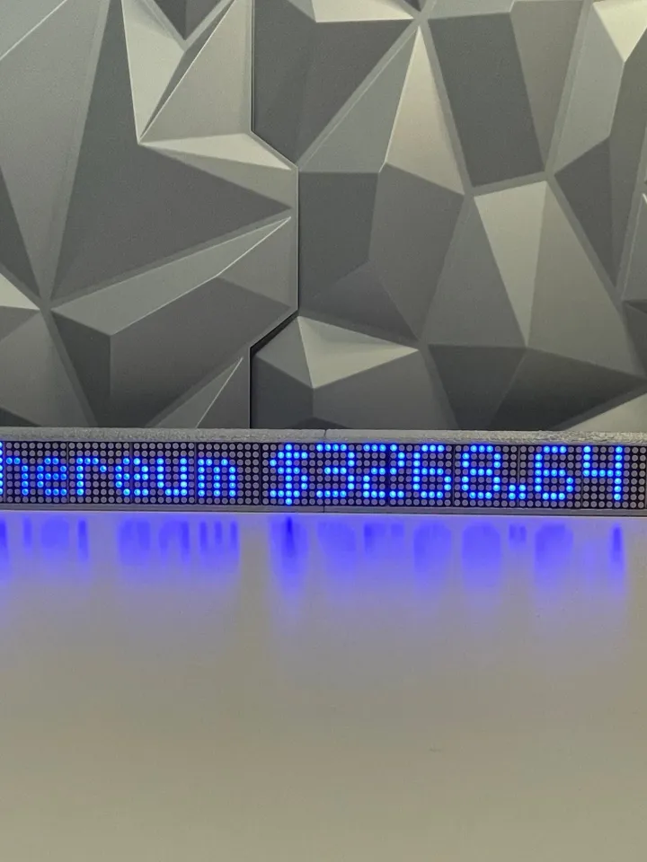 20” Crypto Coin Price Ticker Display