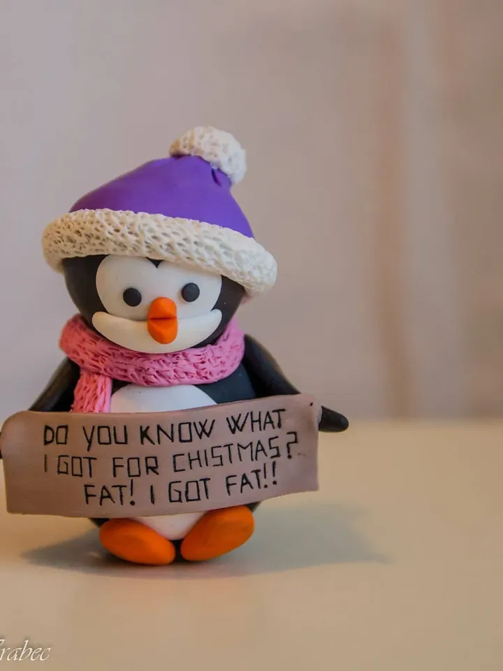 Custom Christmas Ornament Figurine, Christmas Animal Ornament, Christmas Gift Ornament, Personalized Christmas Ornament Penguin Figurine
