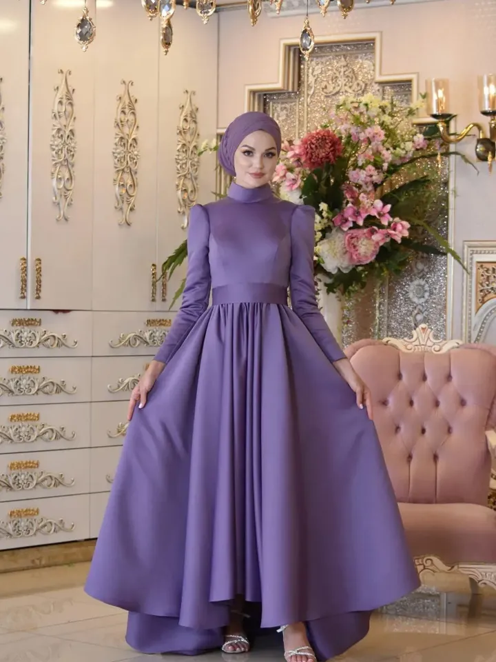 AHUNARE HIJAB - Wedding Dress, Muslim Evening Gown, Nikah, Islamic Wedding, Engagement, Bridesmaid