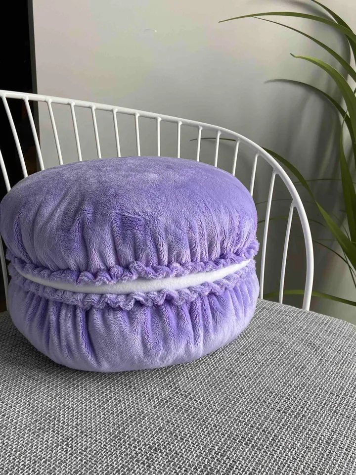 Macaroon pillow Lavender / macaron pillow / plush macarons / macaroons cushion / french macaron / french cookie