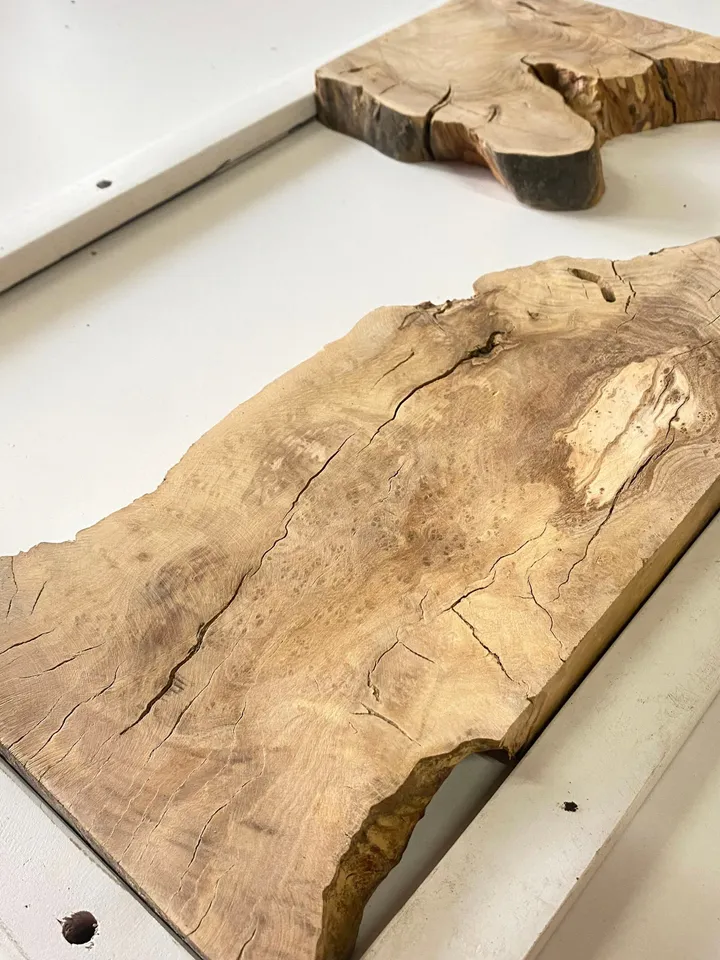 Olive Wood Cookies, Epoxy Resin Wood, Live Edge Wood Slab, Raw Edge Wood Slab, READY TO SHIP