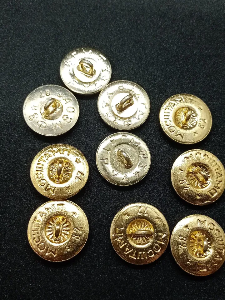 Soviet RUSSIAN BUTTONS Soldiers Armed forces of the USSR Buttons military uniform of Soviet soldiers and officers Hammer and sickle star