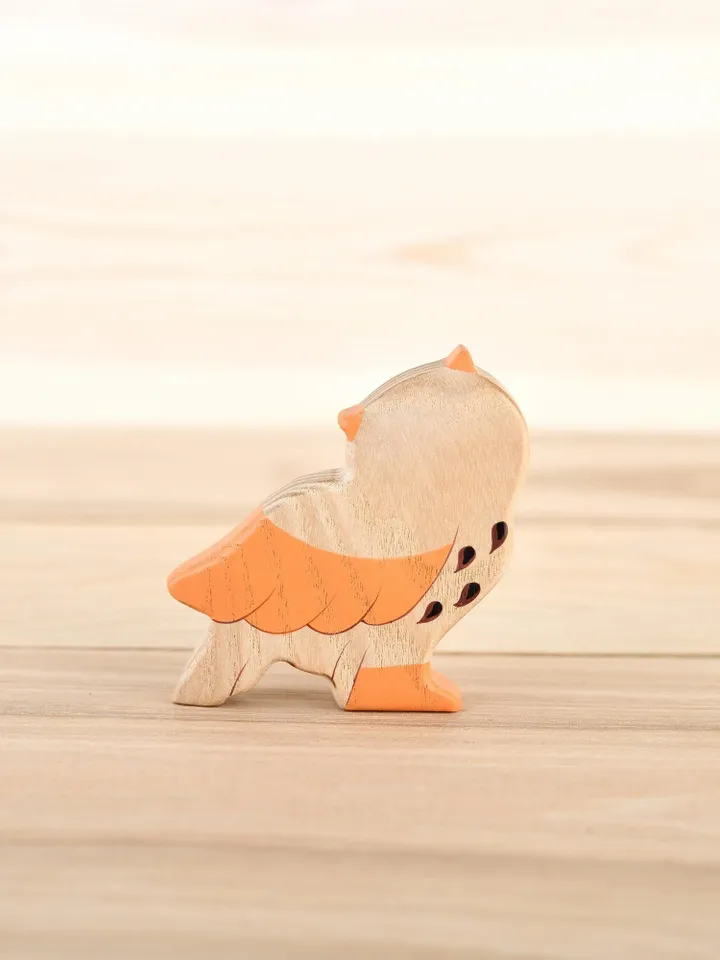 Wood Owl Toy Woodland bird toy Howlet Night bird