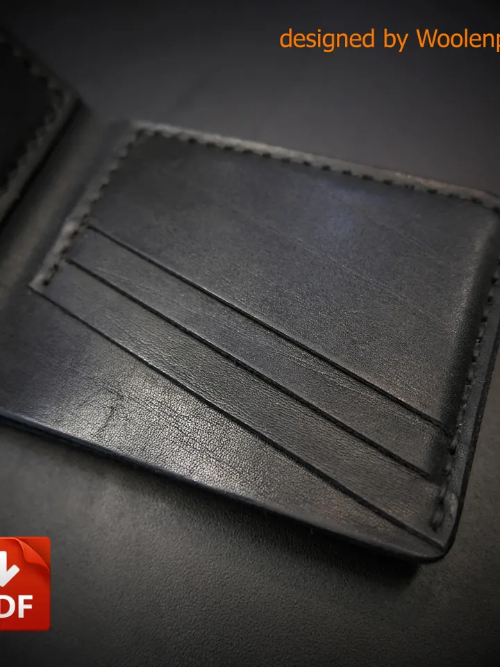 BF2 Leather pattern to make a Bifold wallet