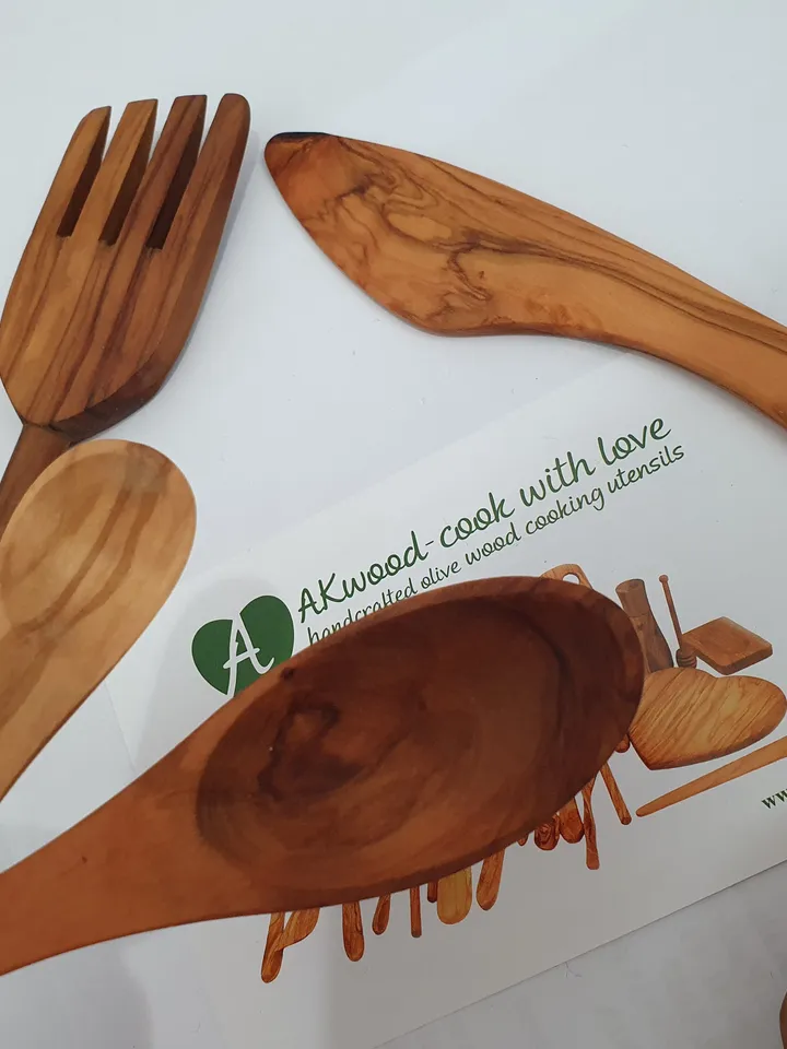 Lot of 6 Small  Cooking Utensils, Set of Spoons, Scoop, Fork and Spreader | Handmade | What you see is what you get | #AKwood #V08