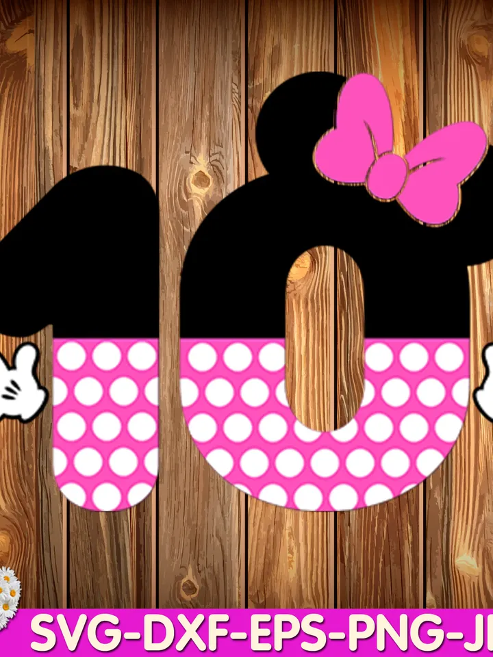 Mouse Number nine mouse Birthday Girls number ninth minnie digital design Cricut svg dxf eps png ipg pdf cut file