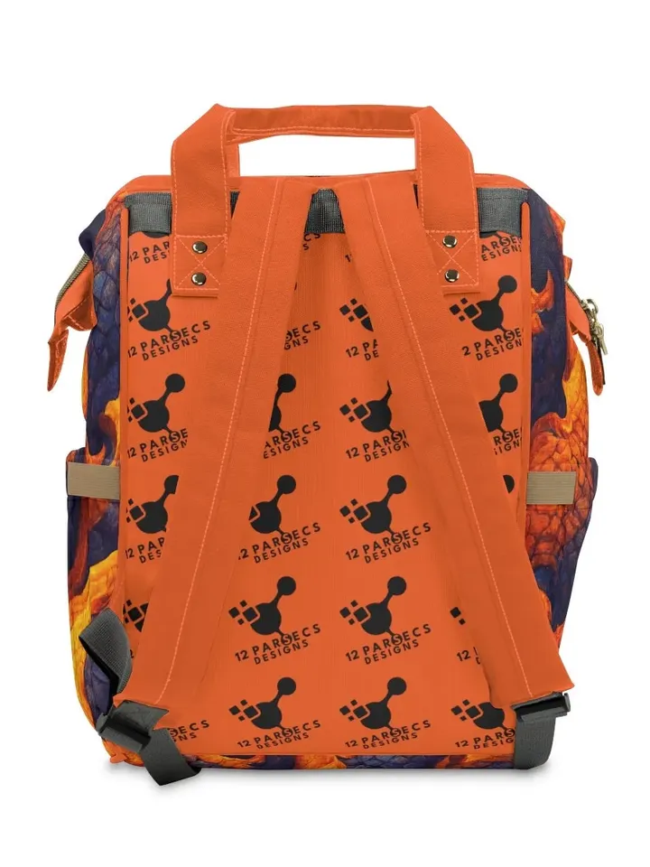 Dragon Scale TTRPG Backpack | Tabletop Roleplaying Game Bag, LARP Backpack, Bag of Holding, Wargaming Organizer, DnD Dice, Bag of Holding
