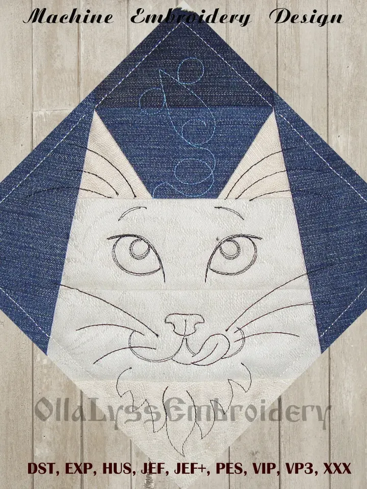 Cats Quilt Blocks 6x6 ITH machine embroidery designs