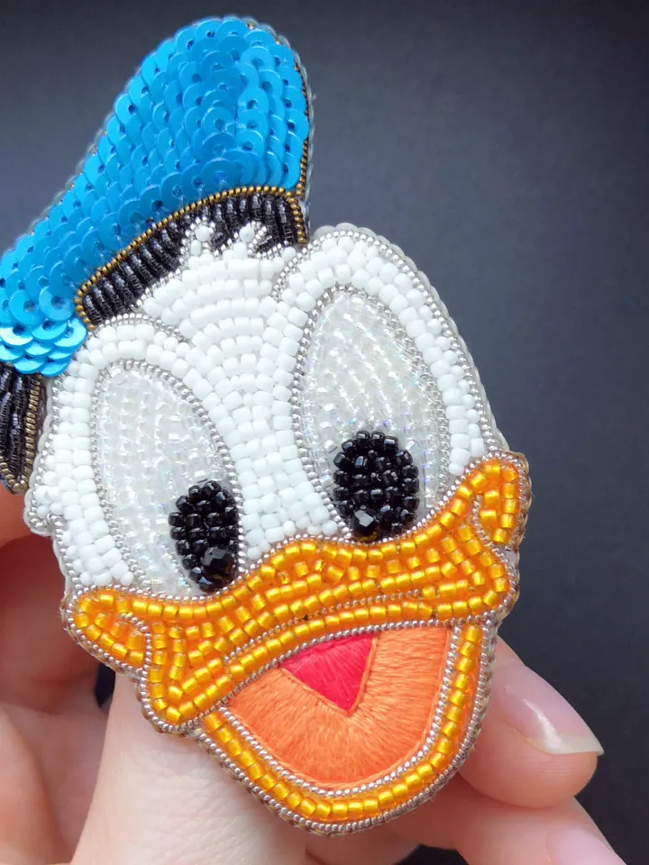Disney pin Donald duck brooch handmade brooch handmade gift