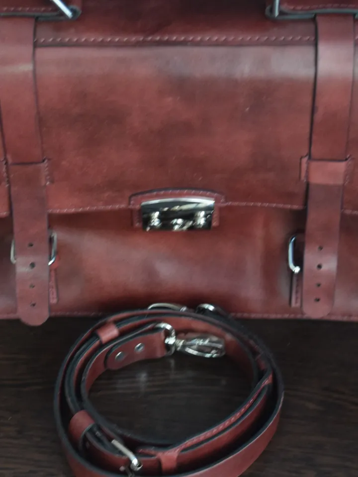 Leather Briefcase pattern- Leather Bag PDF - Briefcase Template - PDF Bag - Leather PDF Template