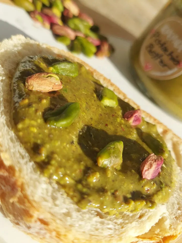 Homemade Organic Pistachio Butter | Roasted-Unsalted Pistachio Cream Spread | Pistachio Paste For Baking