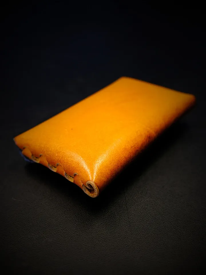 Stitchless mini wallet - no stitch horizontal wallet - PDF leather pattern.NS3