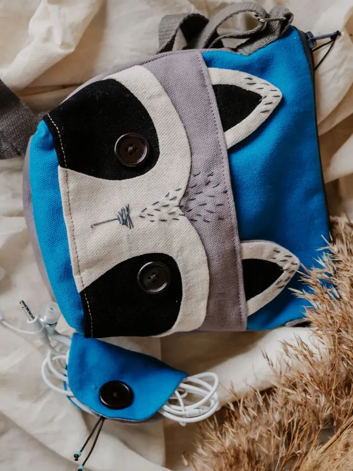 RACCOON CROSSBODY BAG gift for her, for girl, for mom and daughter Shipping from USA