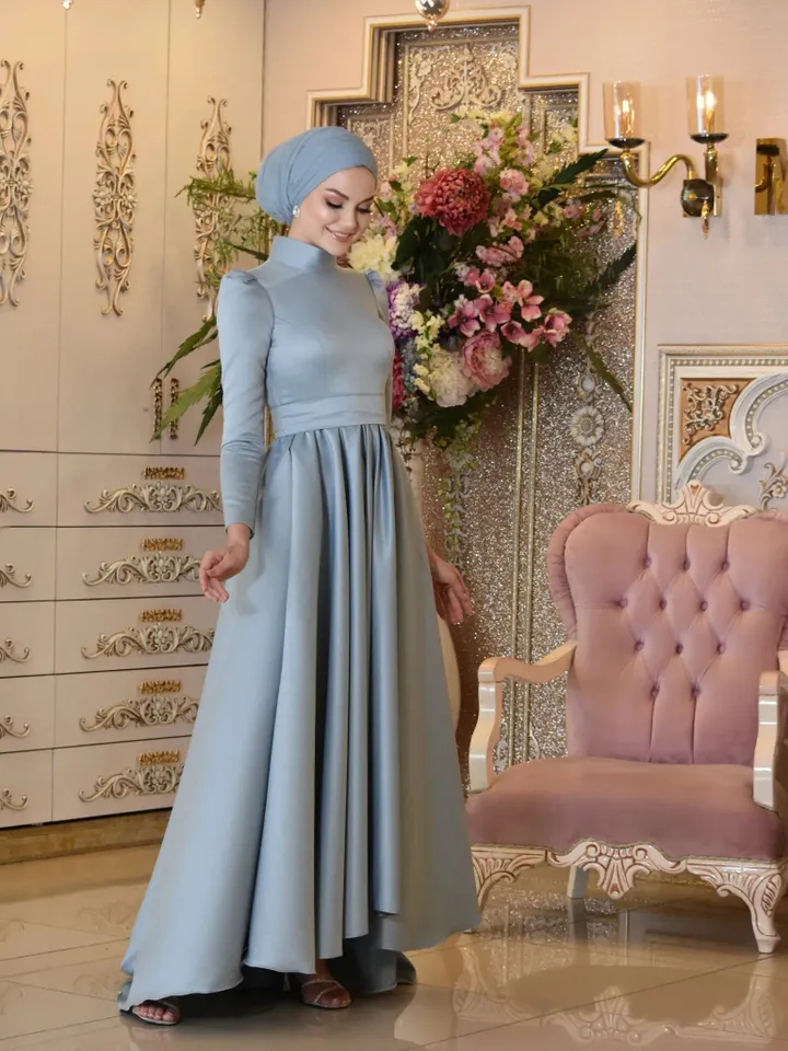 AHUNARE HIJAB - Wedding Dress, Muslim Evening Gown, Nikah, Islamic Wedding, Engagement, Bridesmaid